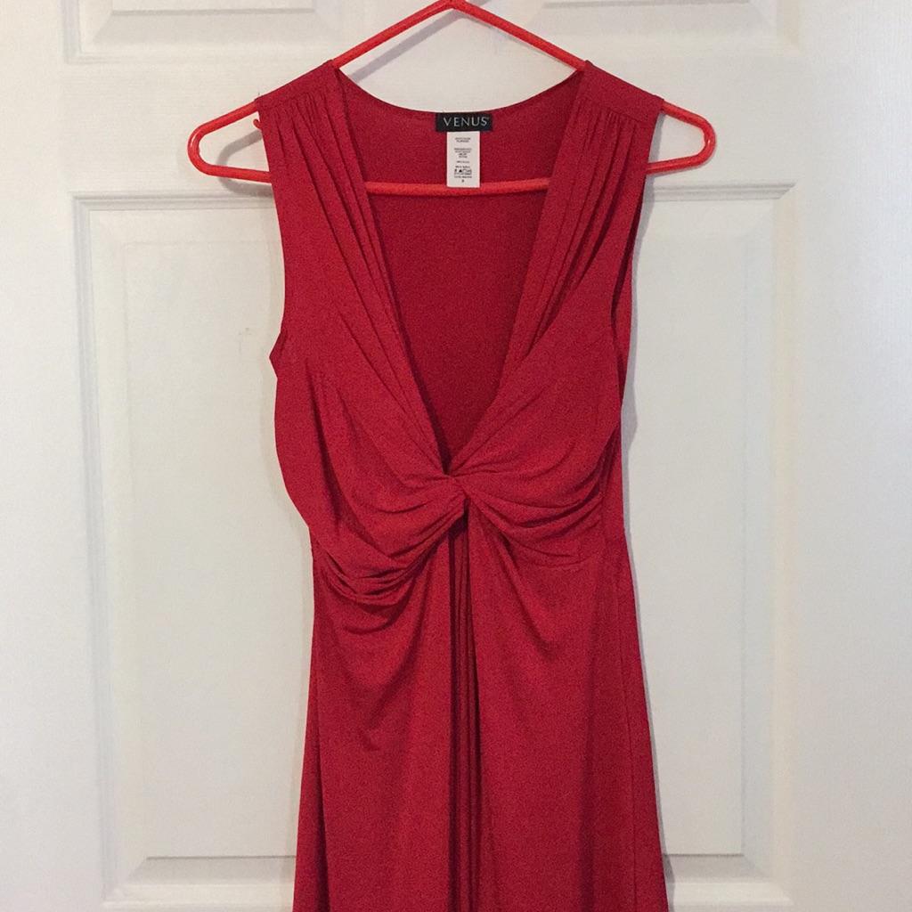 Sleeveless Red Dress